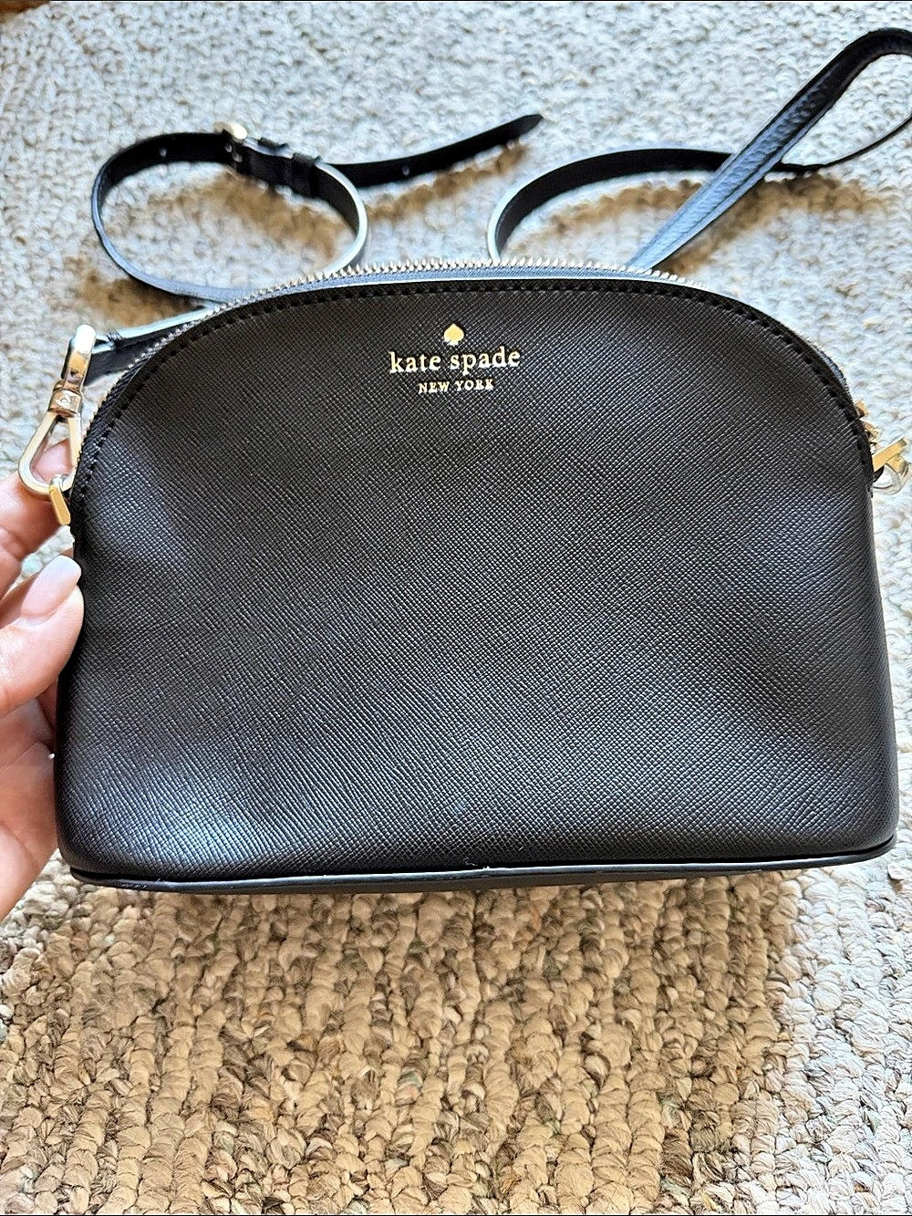 Kate Spade Staci Dome Crossbody Black Bag